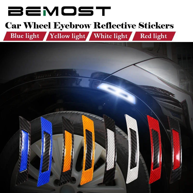 

BEMOST Auto Safety Warning Stickers Protective Scratch Reflective Decal For Lancia Delta Ypsilon Musa Lybra Phedra Car Styling