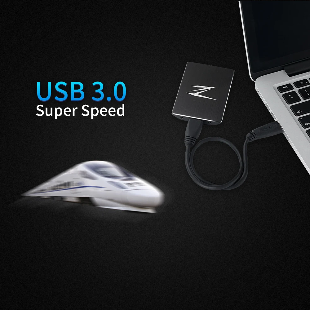 Внешний твердотельный накопитель Netac Z1 128 ГБ 256 512 Гб SSD Суперскоростной USB 3 0 кэш Мб