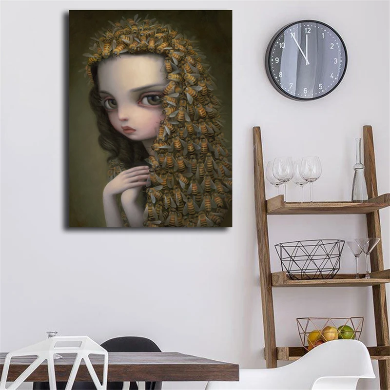 

Mark Ryden Queen Bee Wall Art Canvas Poster And Print Canvas Painting Decorative Picture For Office Bedroom Home Decor Framework