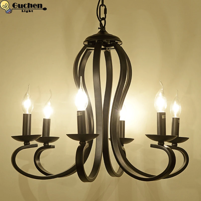 

Retro Led chandelier home lighting luminaire lustres suspension Modern kitchen Dining room Living room chandelier candelabro E14
