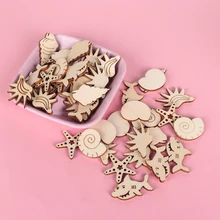 50 шт./упак. глубокого морского Животные природа деревянный Скрапбукинг коллекция Искусство ремесло для турецкие настенные светодиодные лампы для домашнего интерьера ручной работы Швейные аксессуары для художественного оформления