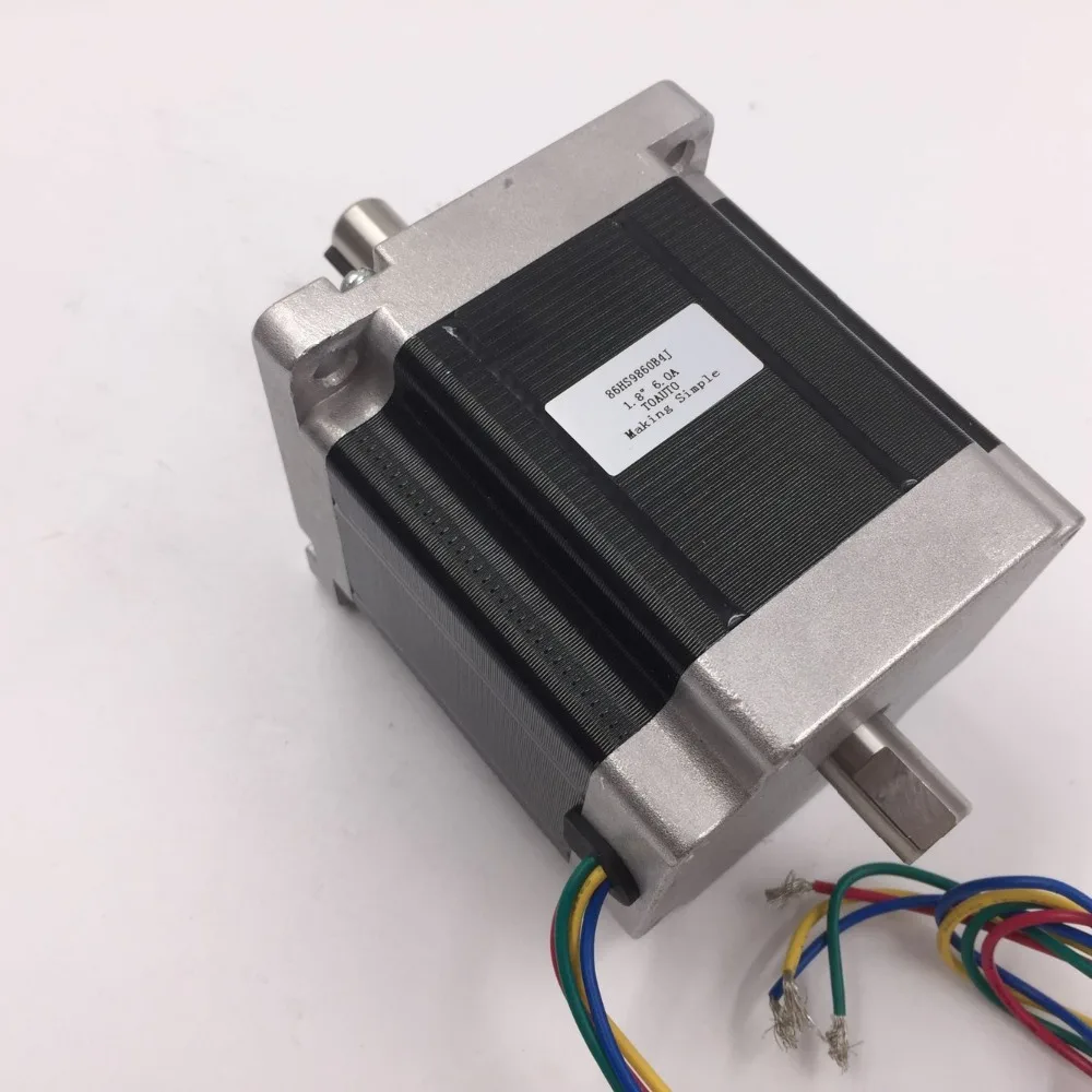 1 Ось Nema34 12Nm 1714oz in L150mm шаговый двигатель комплект привода двойной вал с источником