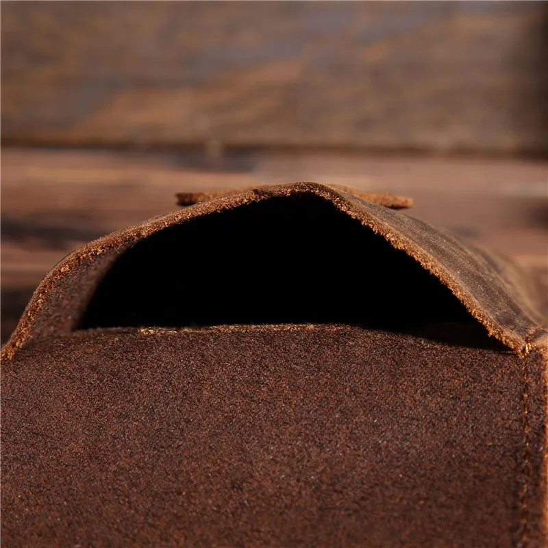 Men's Genuine Leather Fanny Waist Pack Small Mini Cell/Mobile Phone Pocket Male Money Bum Pouch Hook Vintage Bags