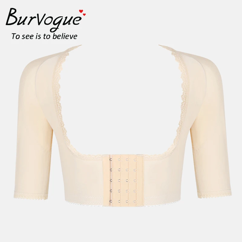 Burvogue, Женские Корректирующие топы, тонкий укороченный топ, формирователь верхней части руки, компрессионная осанка, Корректирующее белье для тела, нижнее белье, черный, бежевый, S-3XL