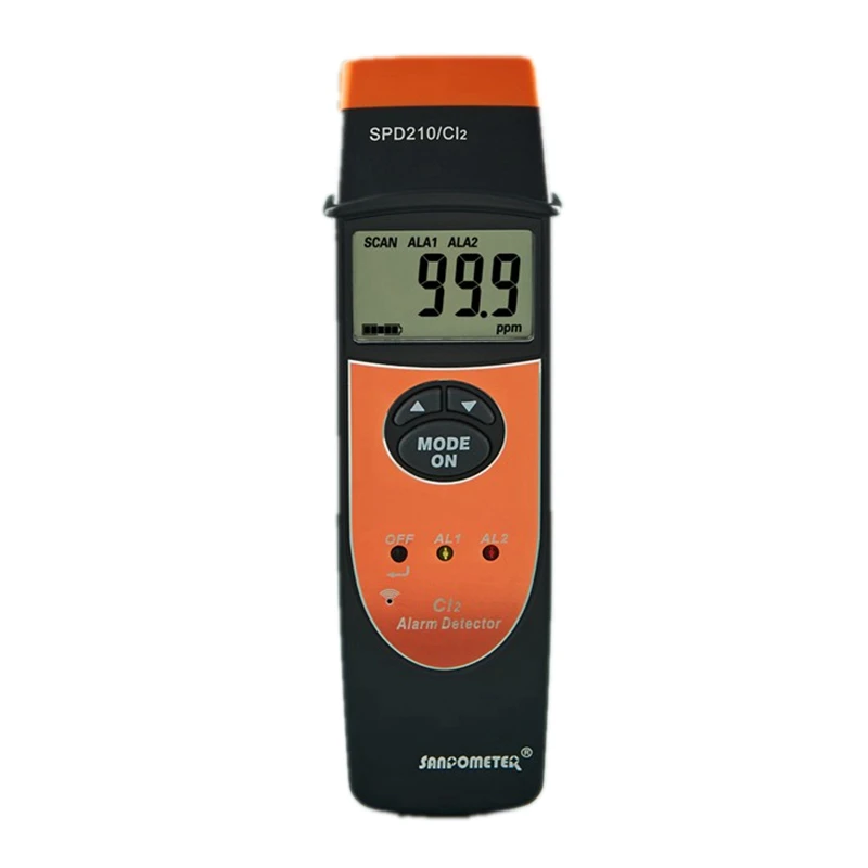  Portable CL2 Chlorine Detector 0~100PPM CL2 Gas Analyzer 0.1PPM Precise LCD Chlorine Tester Meter S