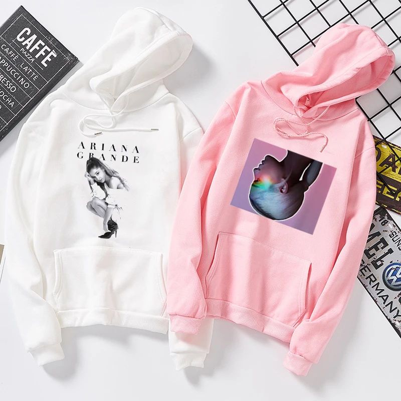 Vogue Women Ariana Grande Sweatshirt Autumn Winter Hoodie Harajuku