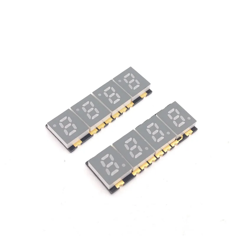 10 шт. 4 бит 0 2 дюйма SMD цифровой светодиодный дисплей красный свет 7 сегментов общий