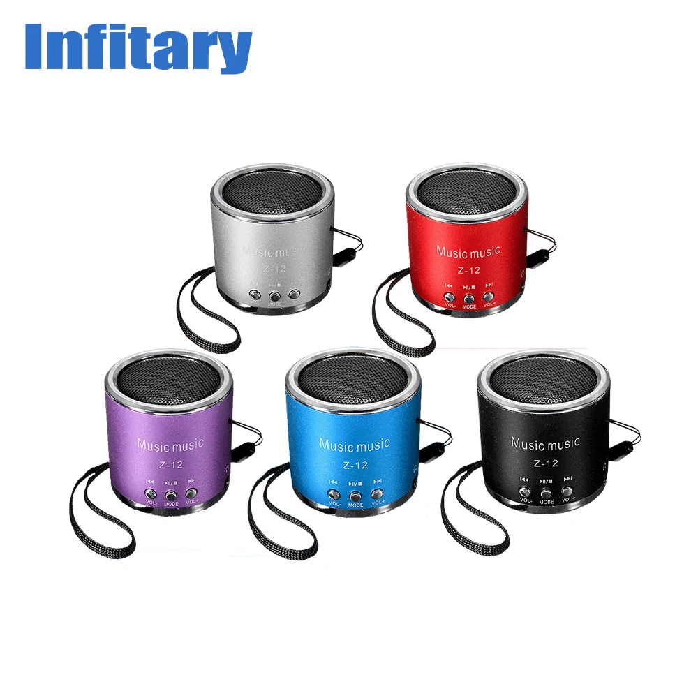 2017 Aluminum Alloy Z12 portable speaker with led light handfree