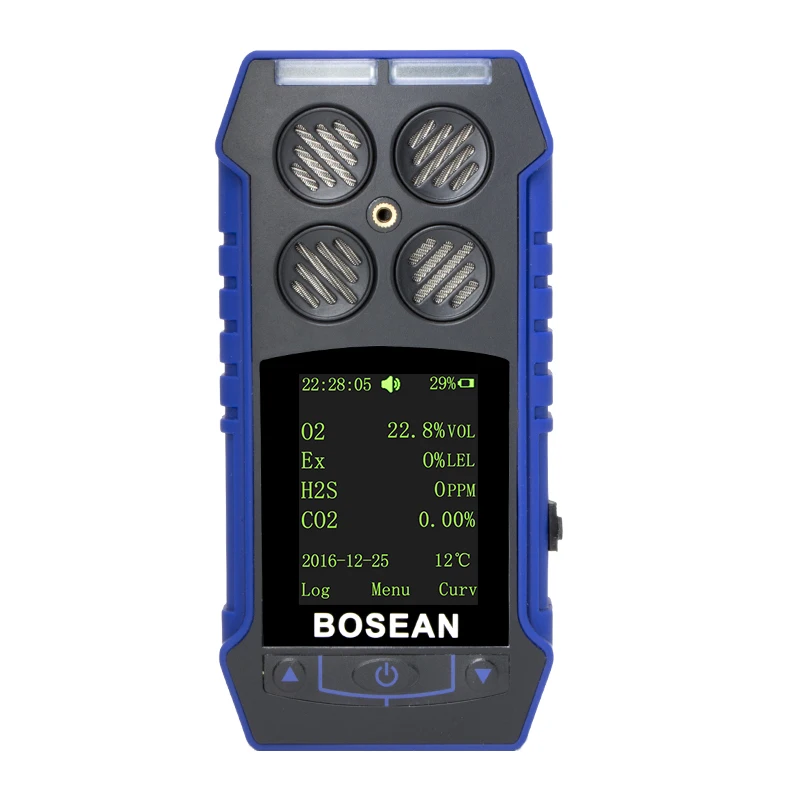 

Portable 6 in 1 Gas Detector Carbon Dioxide CO2 H2S Detector Flammable Gas Analyzer Monitor Toxic Harmful Gas Detector