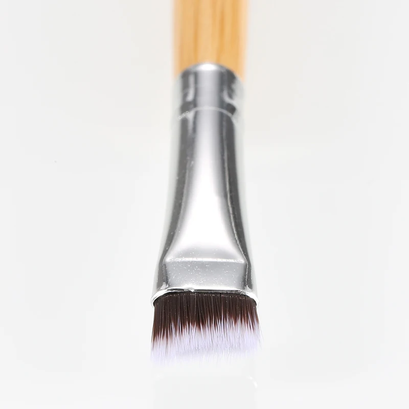 Горячая 1 шт. профессиональная Элитная угловая бамбуковая кисть для бровей хороший карандаш для бровей ручка кисточки для пудры принадлежности для макияжа