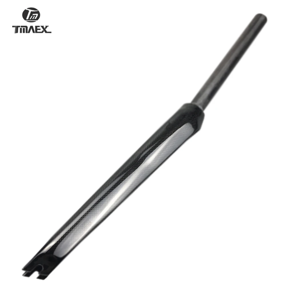 No logo Full Carbon Fork Bicycle Front 700MM 3K Matte/Glossy V Brake Road Bike 28.6MM Parts Ultra light | Спорт и развлечения