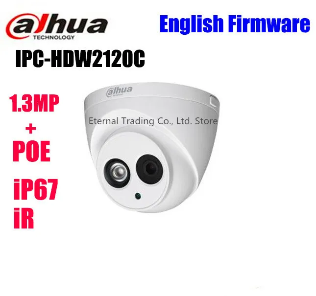 ФОТО 2016 original 1.3Megapixel IPC-HDW2120C replace IPC-HDW2100S HD Network IR Mini Dome security cctv IP Camera support POE