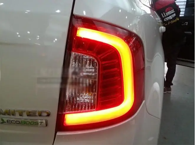 Compare 2pcs Car bumper lamp for 2011 2012 2013 2014 for Edge taillight LED Tail Lamp car accessories Edge rear lights back light