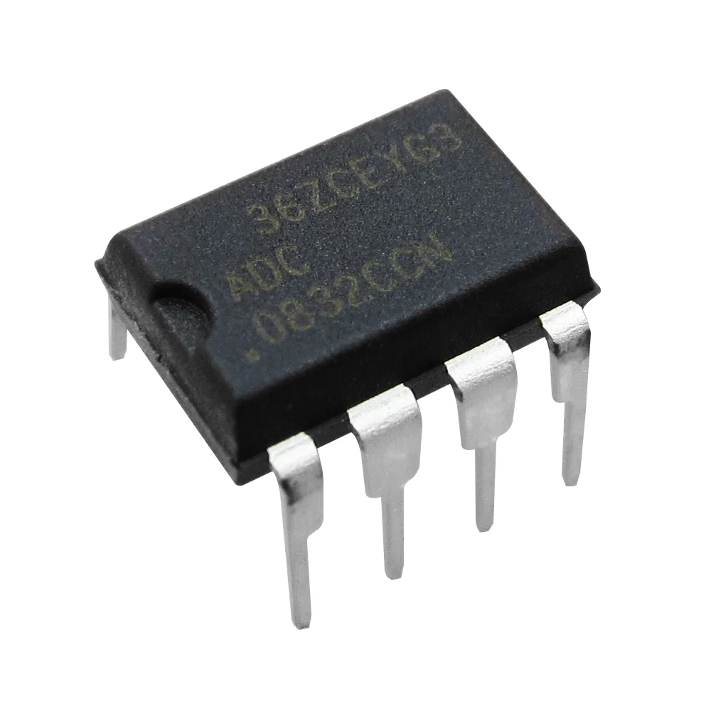 100% Original New ADC 0832CCN ADC0832 ADC0832CCN 8-Bit Serial I/O A/D Converters with Multiplexer Options DIP-8 IC x 10PCS | Электроника