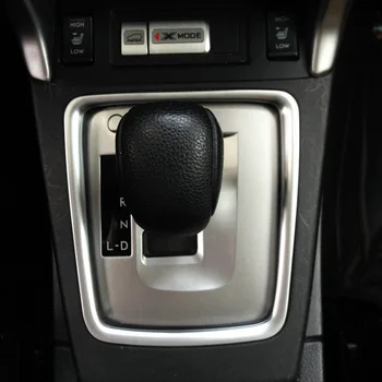 

Car ABS Gear Shift Panel Frame Chrome Cover Trim For Subaru Forester SJ 2014 2015 2016 2017 2018 car accessories car styling