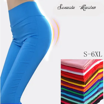 

2018 fashion Women Pencil Pants Paige High elasticity Korean style Leisure High quality trousers S-6XL size
