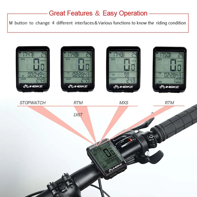 inbike bicycle stopwatch