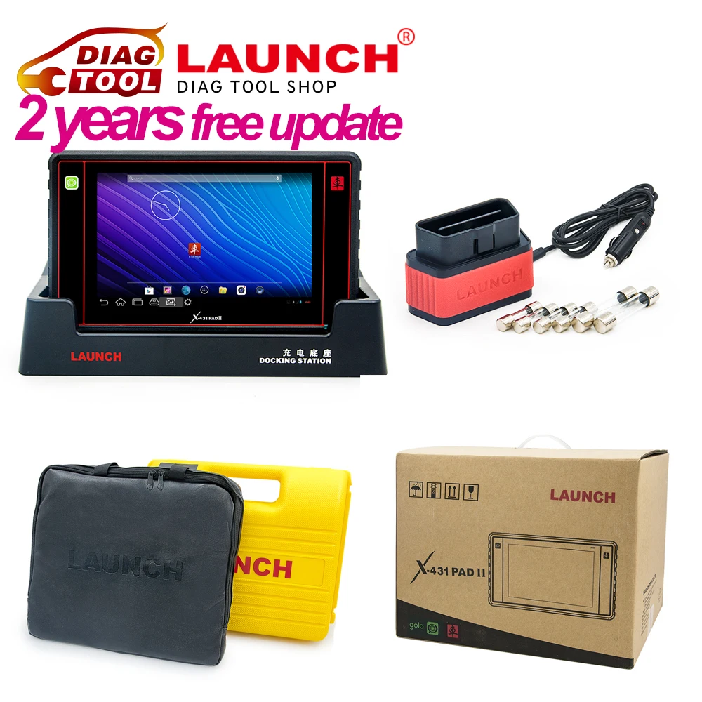 100 Original Launch X431 PAD II WiFi/bluetooth Update By Offical