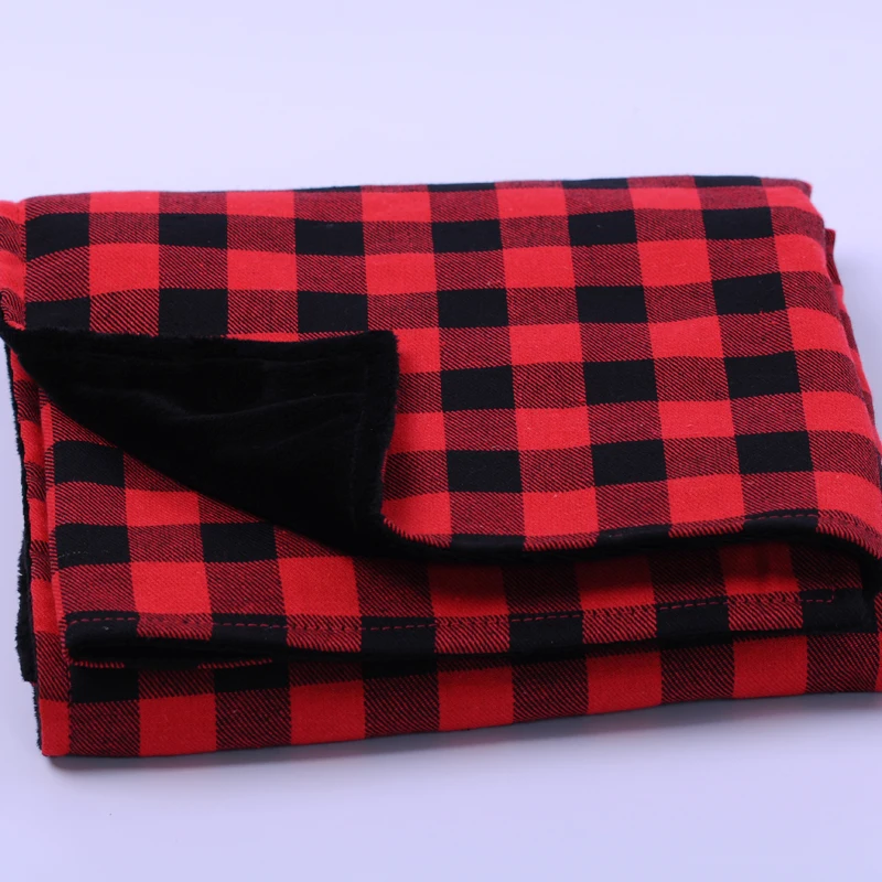 Buy Wholesale Blanks Red And Black Plaid Baby Blanket