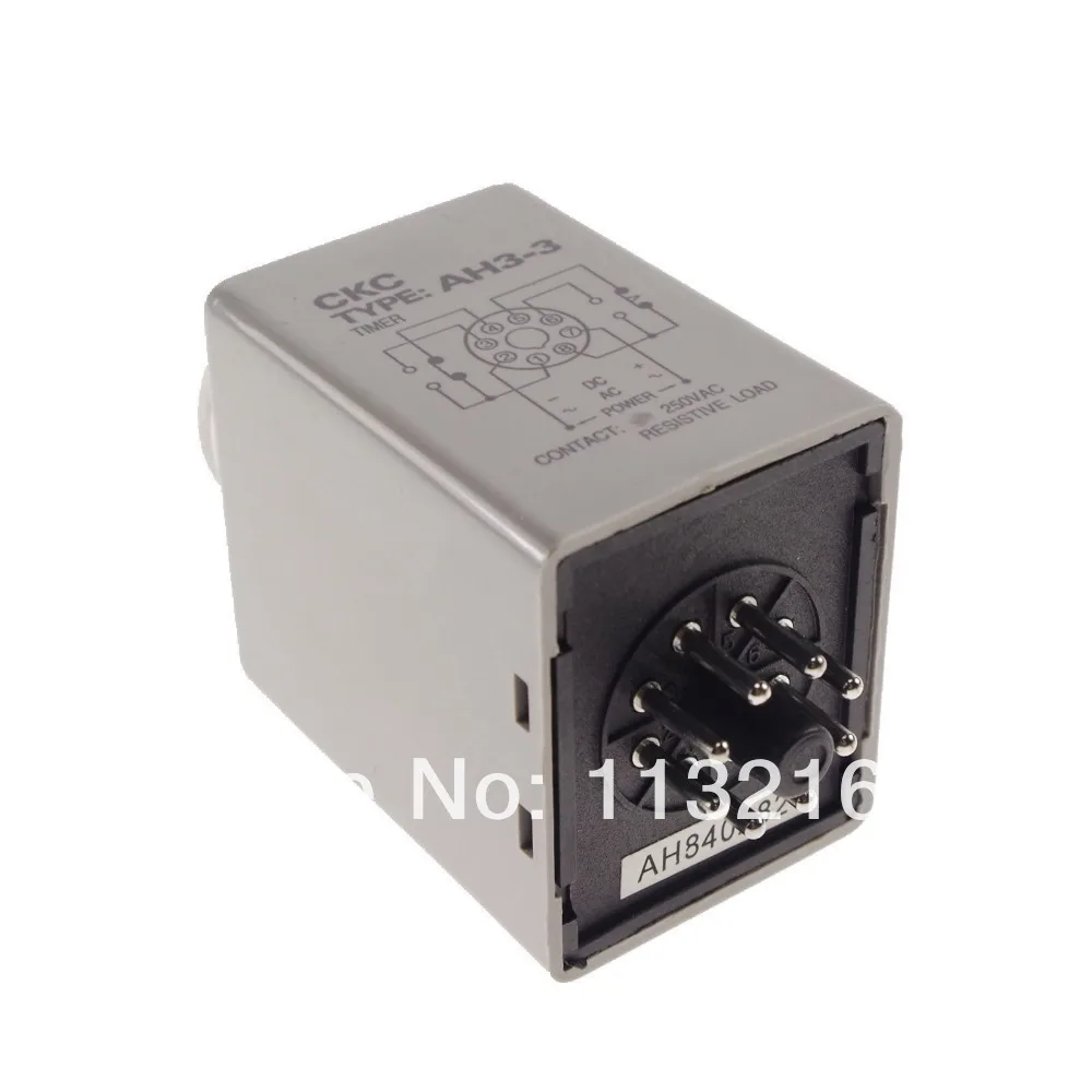 60 Min Power on Time Delay AH3 3 3A Timer Relay With 8 Pin Socket Base PF083A 12V/24V/110V/220V AC/DC-in Relays from Home Improvement on Aliexpress.com ...