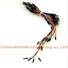 65pcs Jump Wire Cable Male to Male Jumper Wire for Arduino Breadboard, Free Shipping