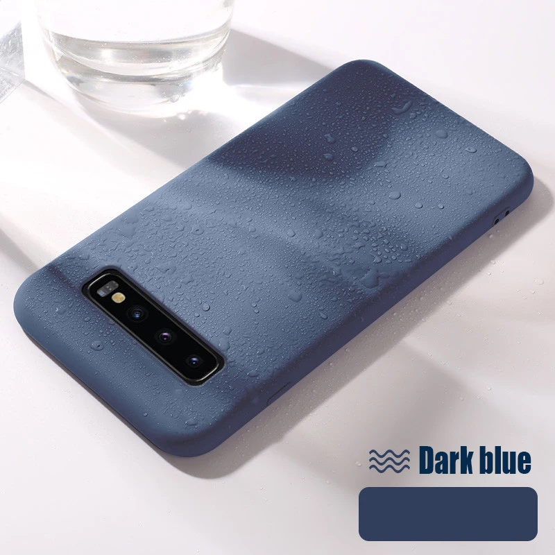 Жидкий силиконовый чехол на самсунг S8 S9 S10e для samsung Galaxy S10 Plus Note 8 9 A50 A70 мягкий