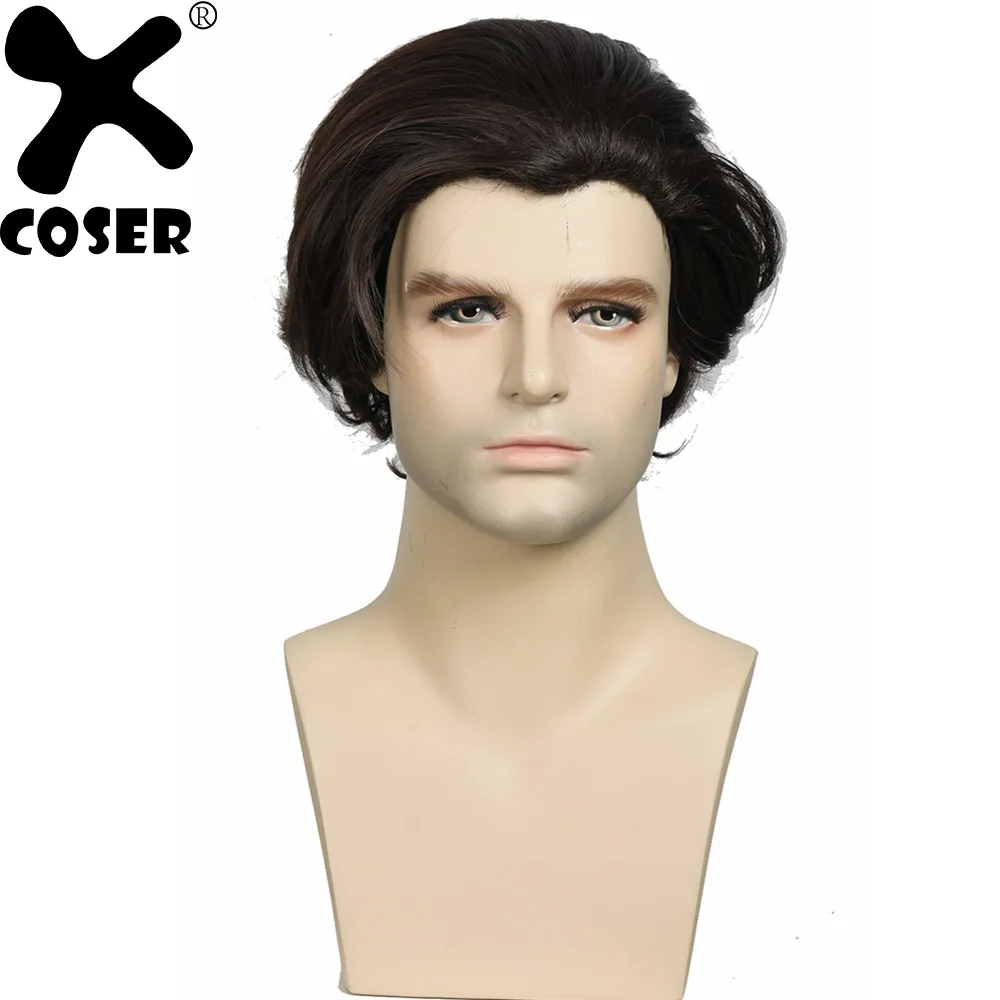 XCOSER Han Solo парик фильм косплей украшения для причесок мужчины крутые короткие