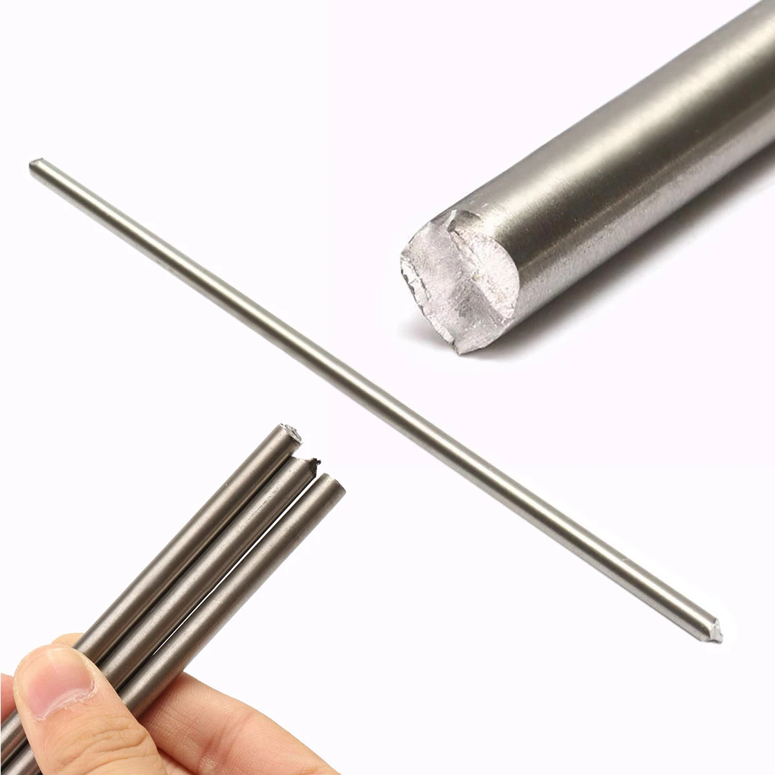 DWZ  New 7*250mm TC4 Titanium 6al-4v Round Bar Ti Gr.5 Rod Stick Grade 5 0.275" * 10"