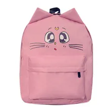 Cat Backpack For Women Cute Cat Printing Backpacks for Teenage Girl Travel Back Pack Sailor Moon Canvas Backpack Mochila Escolar