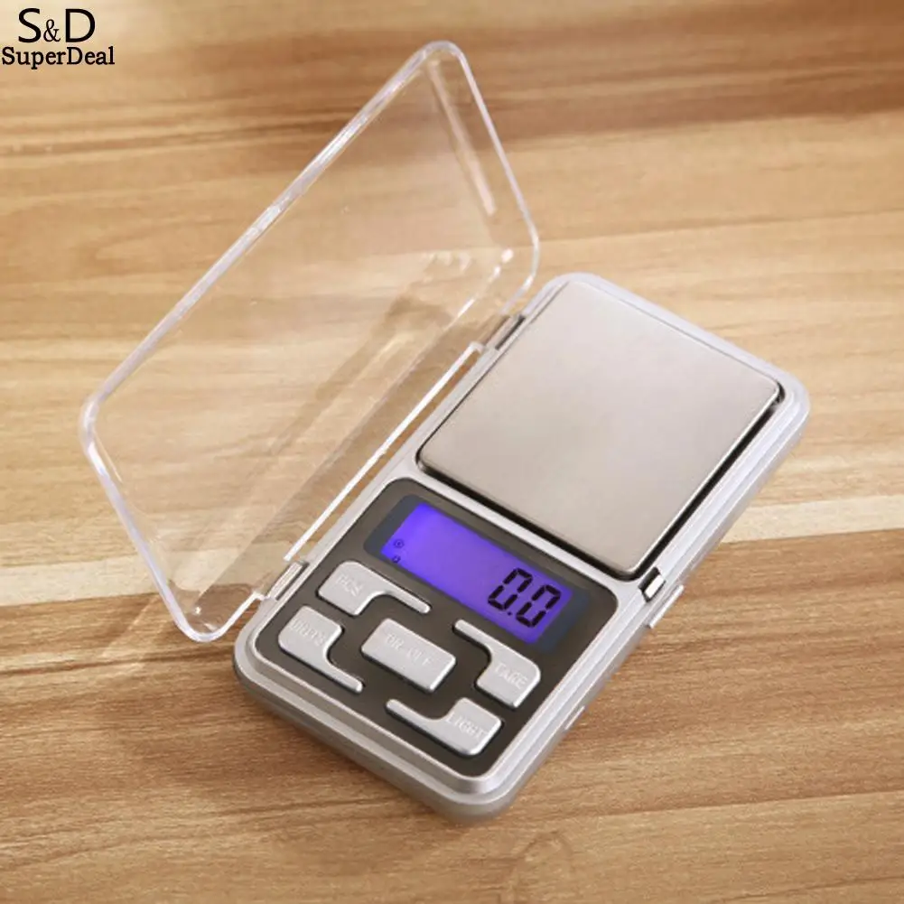 

Display Scales Weight Pocket Weight Electric Balance Digital 100-500g Gram LCD Mini Jewerlry Pocket with Backlight 0.1/0.01g