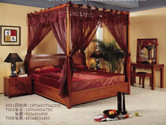 four pillar bedin Beds from Furniture on Alibaba Group