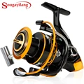 Sougayilang DQ1000 6000 Karpfen Angeln Reel 13BB Casting Spinning Reel Rad Links/Rechts Casting Meer Angelrollen Tackle De Pesca|Angelrollen| -