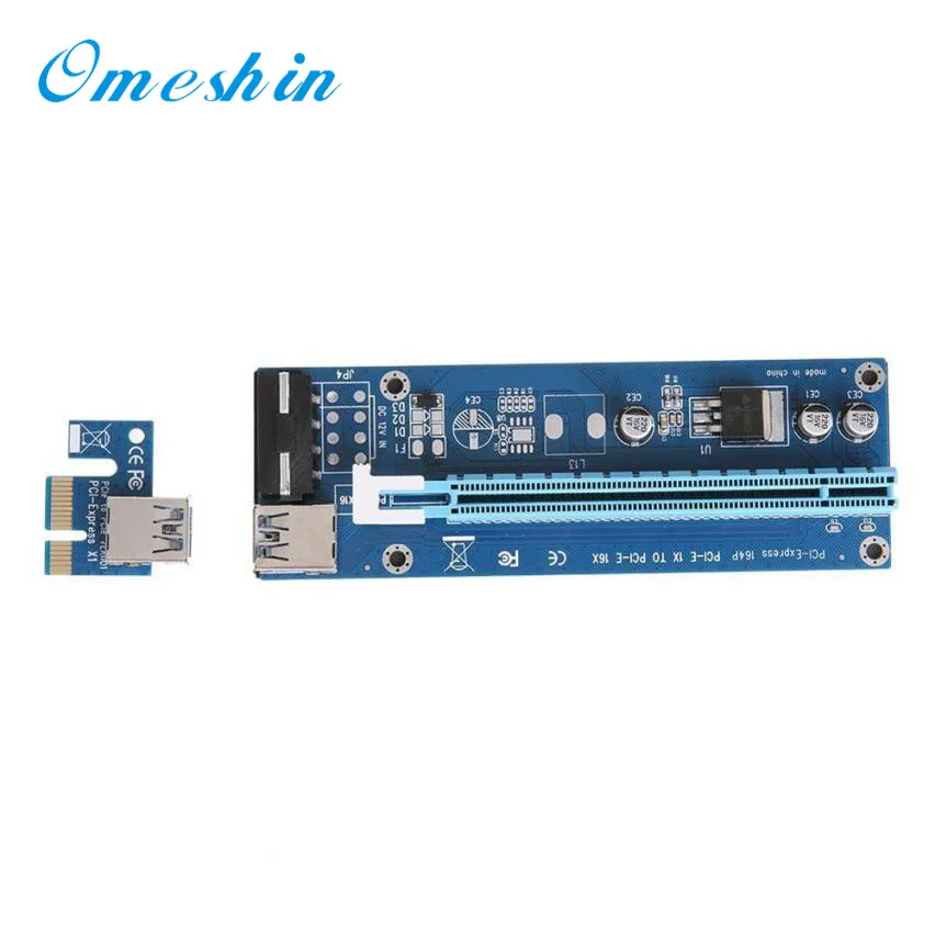 Omeshin USB3.0 PCI-E PCI Express 1x к 16x удлинитель Riser карта адаптера SATA Мощность кабель 17Jun29 дропшиппинг
