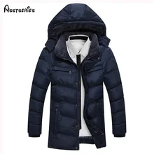 Новая зимняя мужская куртка с хлопковой подкладкой, повседневная мужская парка, тонкое теплое зимнее мужское плотное пальто, D130