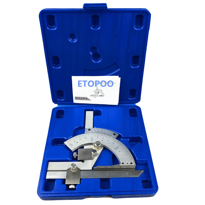 30 to 320 degree Precision Angle Measuring Finder Universal Bevel Protractor Tool Ruler Tool for inner and outer parts 5
