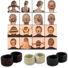 Fashion Women Bun Maker Hair Accessories Hairstyle Dish Twist Donuts Bud Head Ball Ladies Sweet Girls Hair Rollers DIY Tool HB88