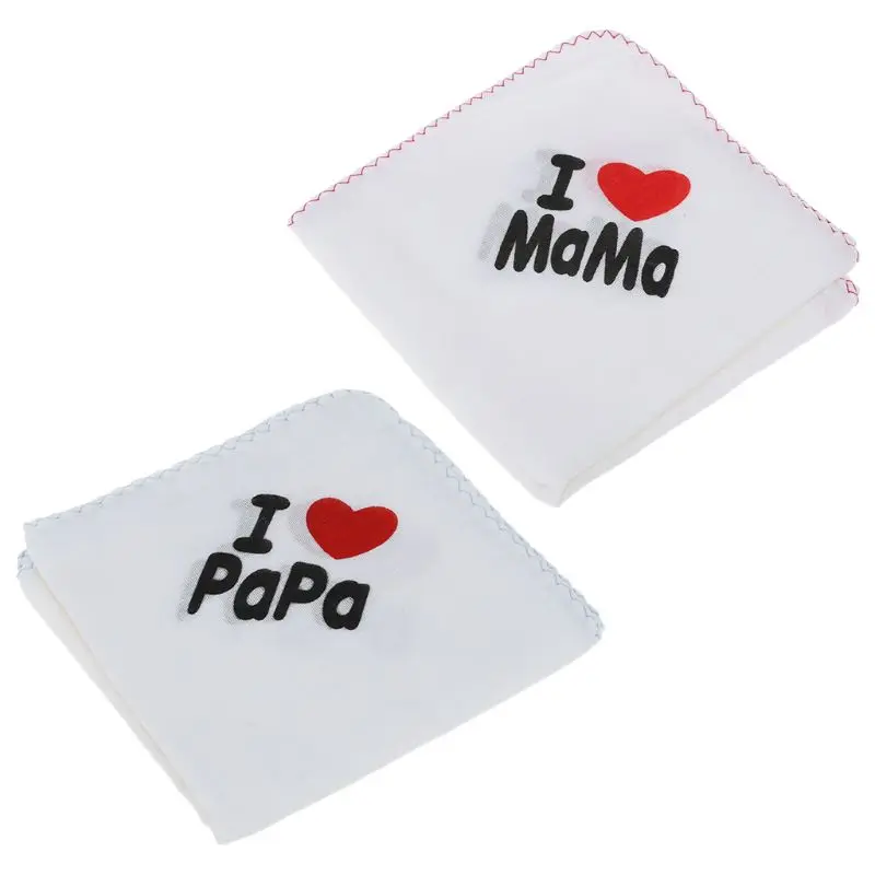 

10pcs Baby Infant Towel Muslin Towel Cute Handkerchiefs Two Layers Wipe Towel Blend Cotton