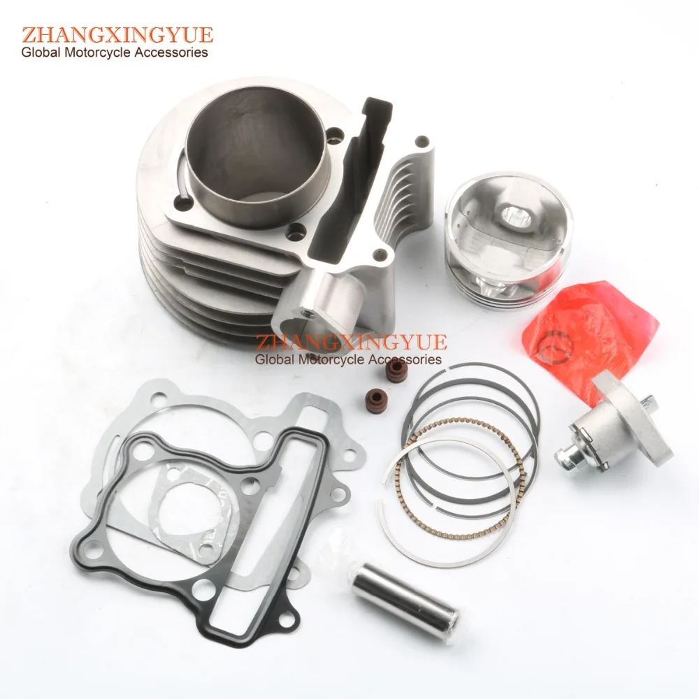 155cc 58.5mm Big Bore Cylinder Set For 152qmi 157qmj Gy6 125 Gy6 150 4