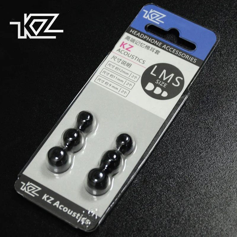 

KZ Ear Pads 3 Pairs L/M/S Noise Isolating Replacement Earphone Tips Memory Foam Tips Kit Headset Accessories for KZ ZS10 ZSA ZS6