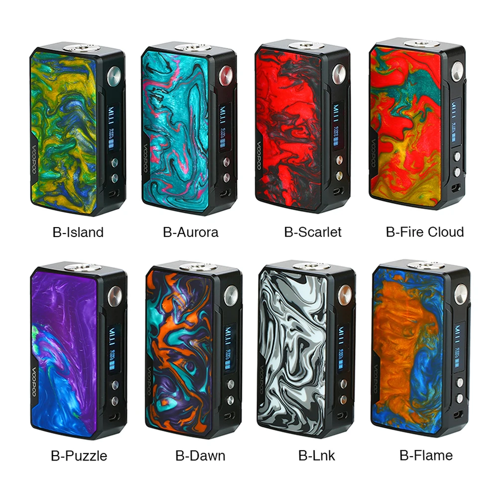 Günstige Original Voopoo Drag 2 TC Kit W 177 W Voopoo Drag 2 Box MOD   5ML Uforce T2 subOhm Tank Elektronische Zigarette Verdampfer Vape Kit