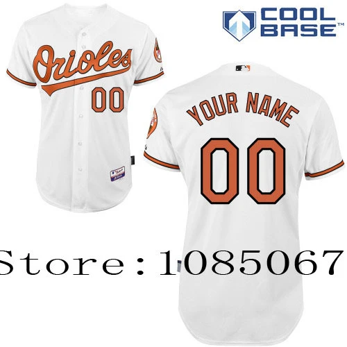 Free Personalized Baltimore Orioles Jersey White Gray Black Orange