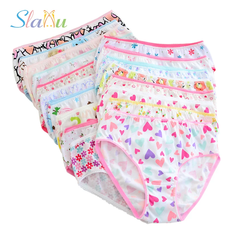 12 Packs Kids Girls Briefs Organic Cotton Baby Underwear for Girl