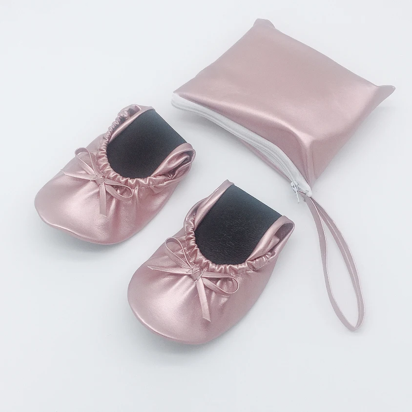 

Free shipping! Big Size Women Flat Spring Foldable dance ballerina shoes