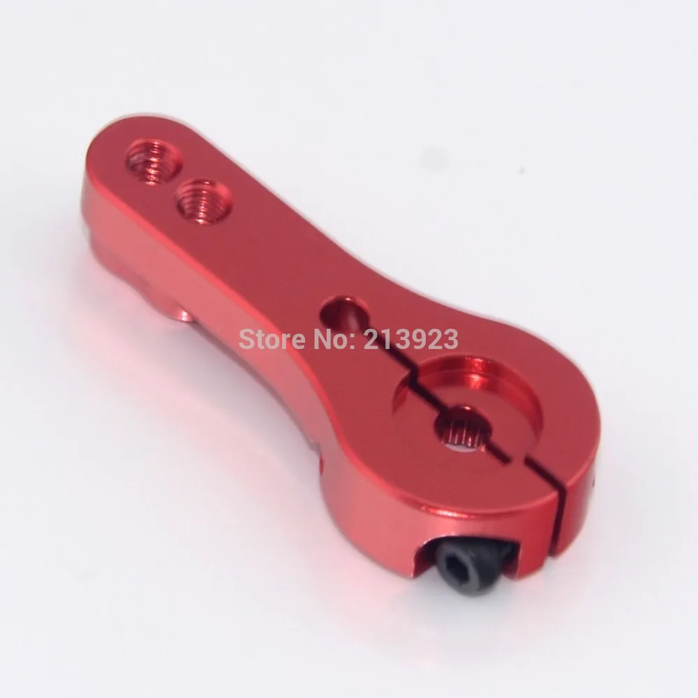 

2pcs Adjustable Heavy Duty RC Steering Servo Half Arm 25T Torque Metal MG995 996 RED