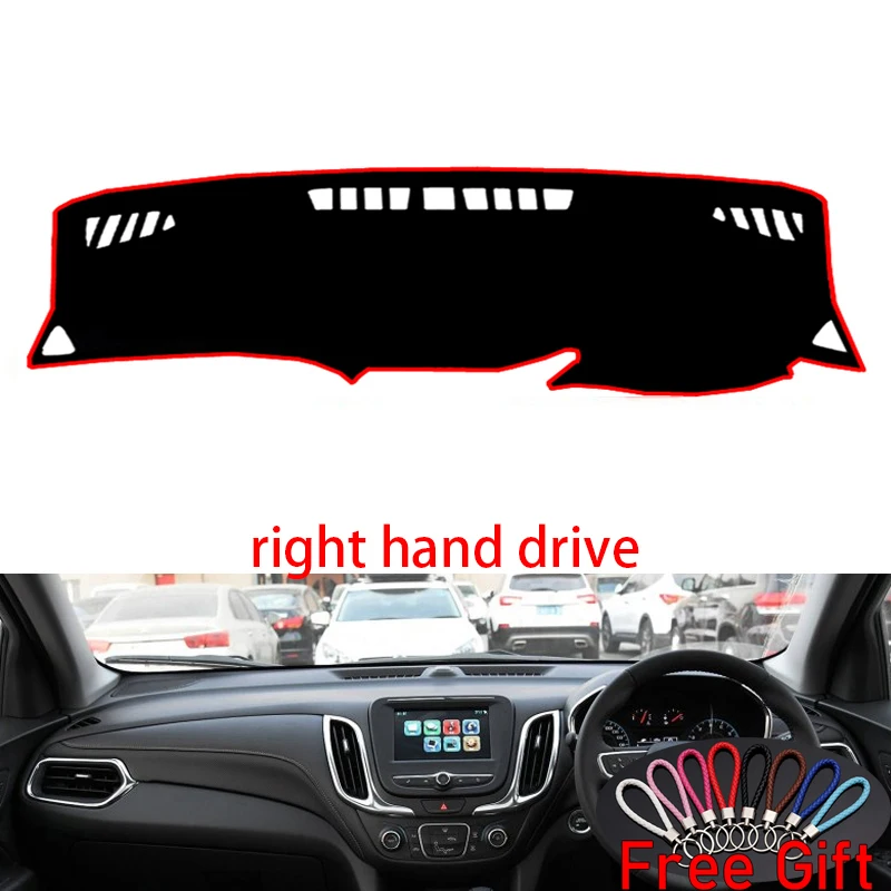 

Car Dashboard Cover Dash Mat Board Pad Carpet Dashmat Interior Mats for Chevrolet Equinox 2018 2019 Right Hand Drive Accessories