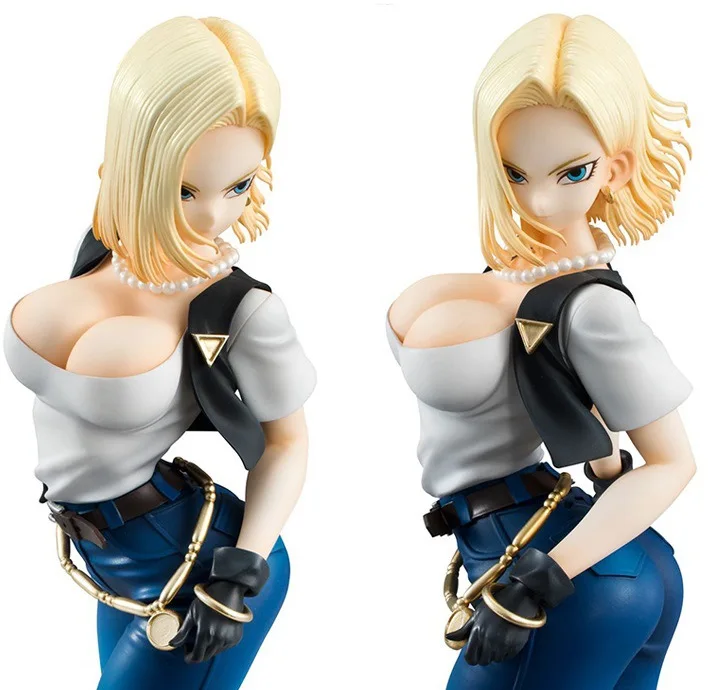 Новые Горячие 20 см Dragon ball Сексуальная Android 18 лазурит фигурка игрушки коллекция кукла Рождественский подарок с коробкой 2dai