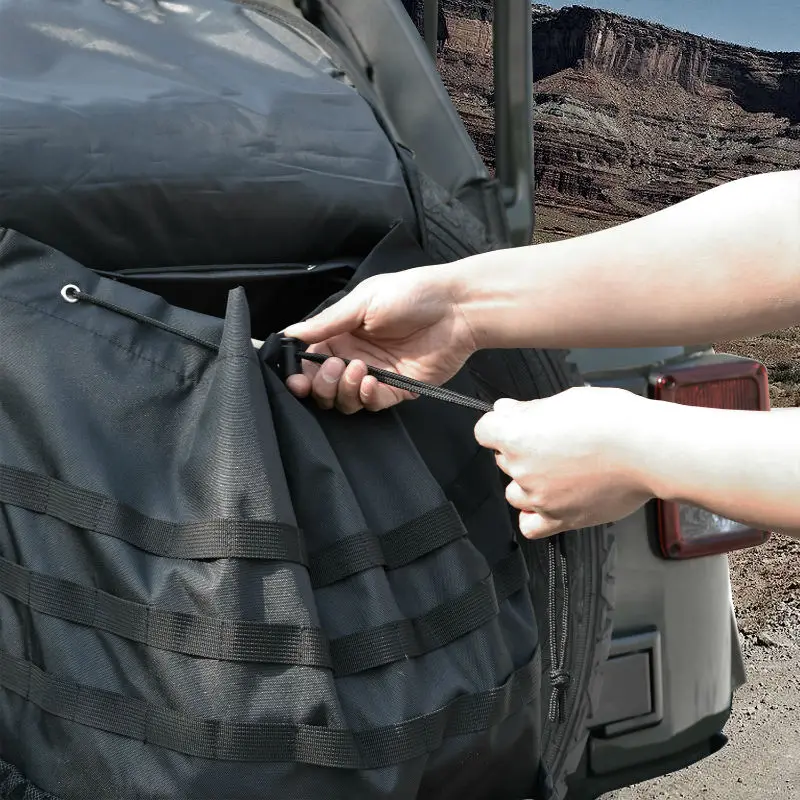 High Capacity Backpack Cargo Bags Spare Tire Storage Bag For Jeep