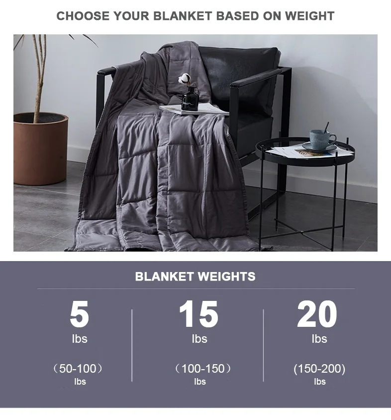 Новое высококачественное утяжеленное одеяло, гравитационное спальное одеяло, декомпрессионное одеяло, утяжеленное одеяло, воздухопроницаемое одеяло