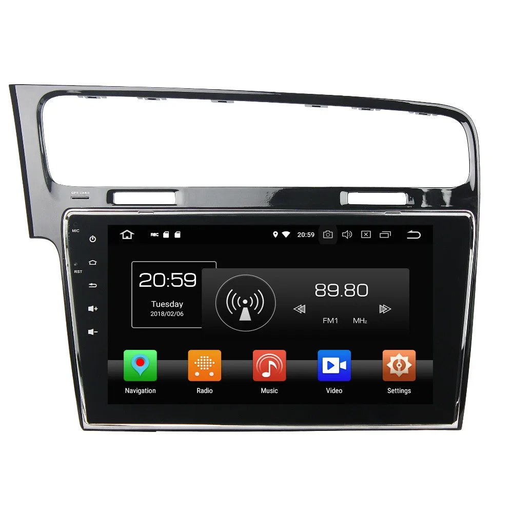 10,1 "ips DVD мультимедиа плеер радио для Volkswagen VW Golf 7 MK7 2013-2015 Octa Core Android 8,1 2 GB Оперативная память 16 Гб Встроенная память canbus