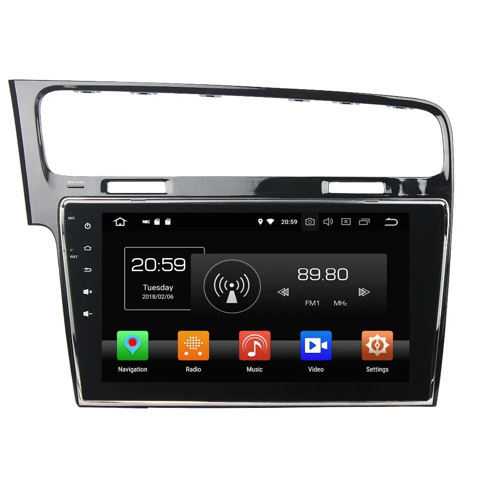 10 1 &quotips DVD мультимедиа плеер радио для Volkswagen VW Golf 7 MK7 2013 2015 Octa Core Android 8 2 GB